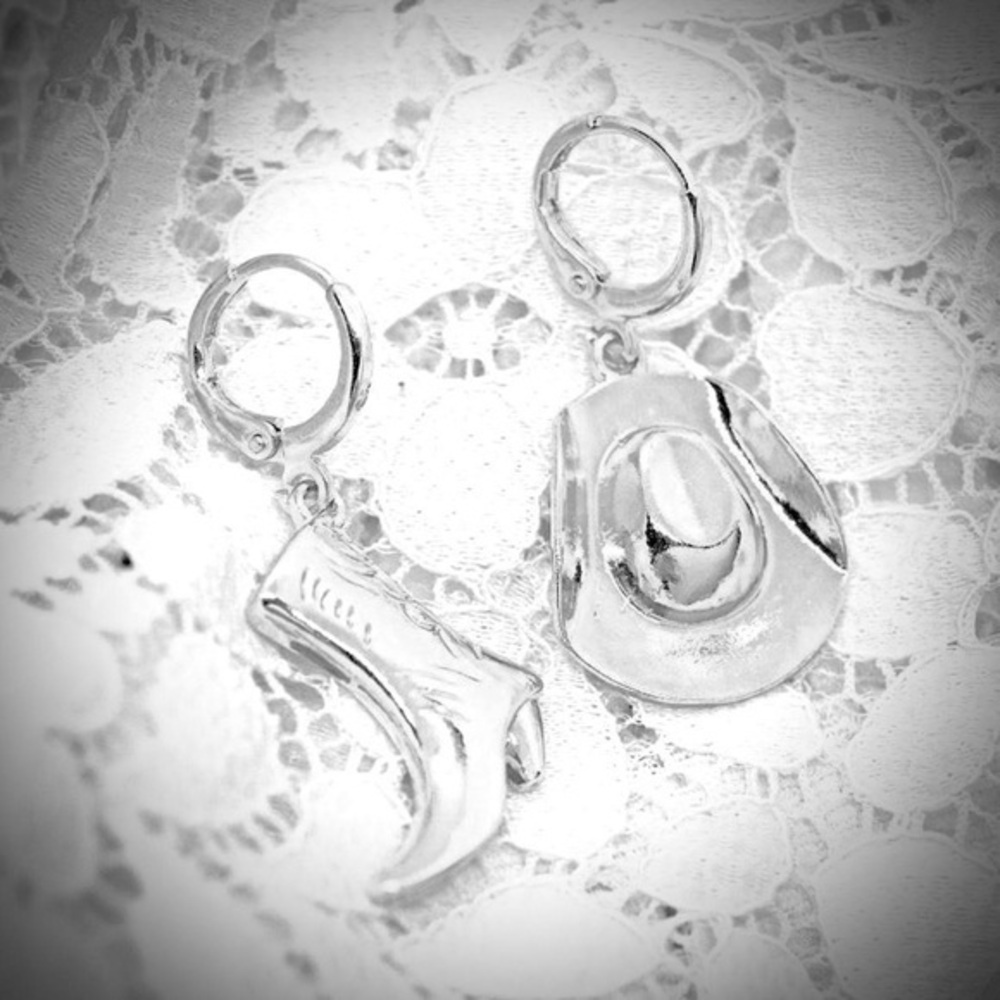 Cowboy Hat and Boot Earrings